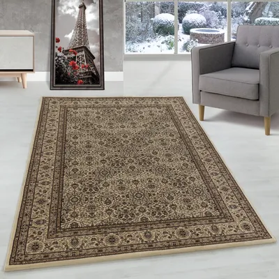 Zdjęcie produktu dla Dywan orientalny z klasycznym wzorem medalionu – łatwy w pielęgnacji dywan do salonu w stylu vintage, Rozmiar: 200 x 290 cm, Kolor: Beżowy-2