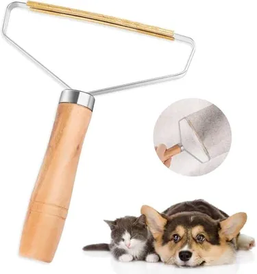Produktbild von PolkaHome® Handentfluser, Fusselentferner für Kleidung, Tierhaar-Entferner, Polsterreiniger, Teppichbürste, manueller Fusselrasierer mit