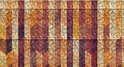 Produktbild von Tadessi Fototapete | Barock | 5.00 m x 2.70 m | Braun | Lila | Wandbild | Digitaldruck