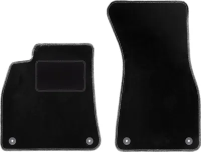 Immagine prodotto di Wielganizator tappetini auto velours anteriori adatto per Audi A6 C8 (2018-, avant, station wagon, berlina) neri, set 2 pz, con fissaggi