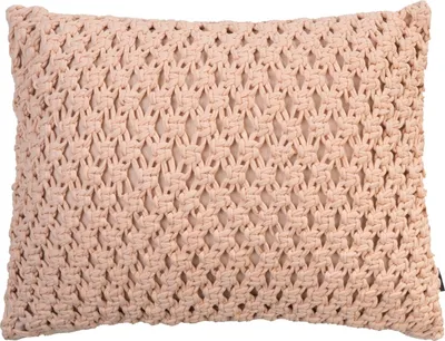 Produktbild von Kissen - 50 x 40 cm - Creme - Baumwolle - Flechtoptik - mit Reißverschluss