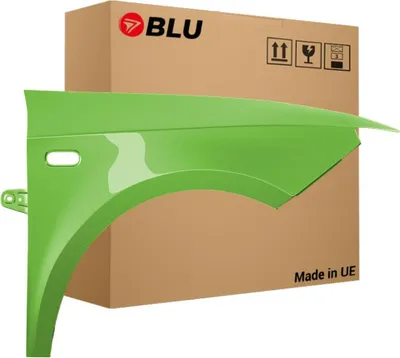 Immagine prodotto di BLU Parafango compatibile con Seat Ibiza (6J - IV 4. Generation) LS6Q Destra Grün Verde Lima | 2008-2017 | Anteriore | Verniciato | Pronto per il montaggio | Acciaio