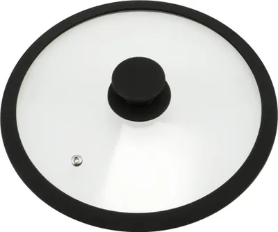 Produktbild von bremermann Glasdeckel mit Silikonrand für 24 cm Töpfe und Pfannen, schwarz