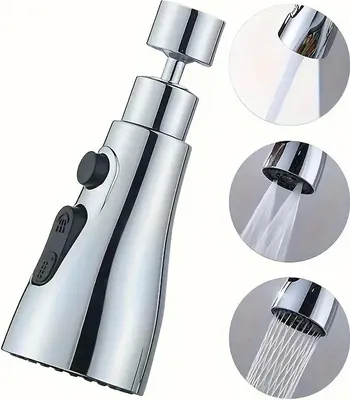Produktbild von Verstellbarer Strahlregler für Küchenarmatur, Wasserhahn, Brausestrahl - TRIPLEFLOW
