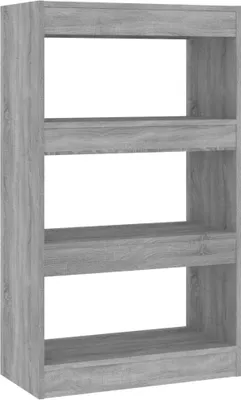 Produktbild von Bücherregal/Raumteiler Grau Sonoma 60x30x103 cm Holzwerkstoff