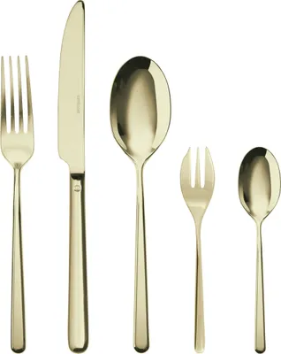 Productafbeelding van Sambonet Bestekset Linear - Champagne - 30 delig / 6 personen