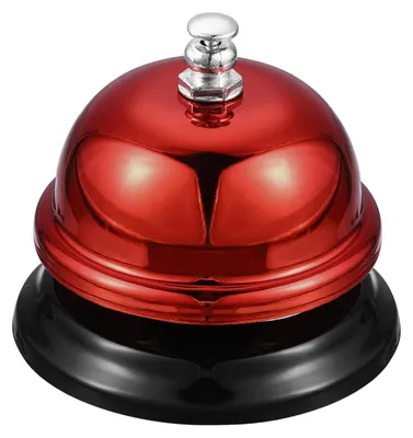 Tafelbel 65 mm, rot – Lunchbel für Restaurantservice