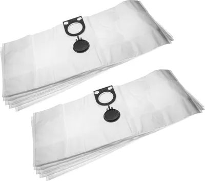 Produktbild von vhbw 10x Staubbeutel kompatibel mit Metabo ASA 1202, 32 L, 1200 Staubsauger - 75cm x 30cm Weiß