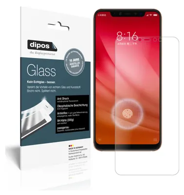 Produktbild von 2x Schutzfolie für Xiaomi Mi 8 Pro matt - Anti-Shock 9H Folie dipos Glass
