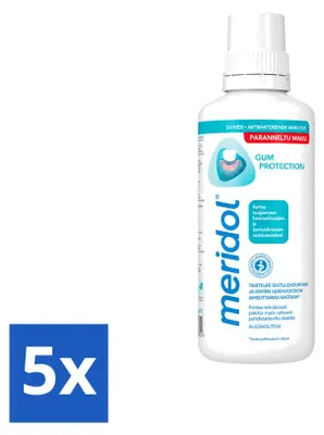 Produktbild von 5 x Meridol Mundspülung - tägliche Mundpflege - 400 ml - Vorteilspackung - 5 Stücke