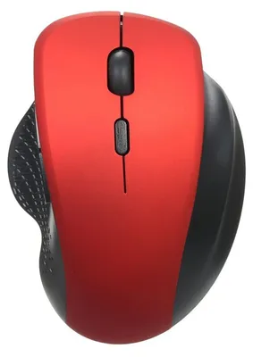 Obrázok produktu pre Bezdrôtová optická vertikálna myš 2,4 GHz, 6 tlačidiel, ergonomická kancelárska myš, 3 nastaviteľné rýchlosti pohybu, pohodlné držanie v ruke, pre PC a notebooky, červená