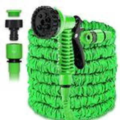 Produktbild von Gartenschlauch Wasserschlauch Flexibel Dehnbarer Wasser Pool Schlauch 7,5m - 75mFarbe:Grün;Länge:15m - 50ft