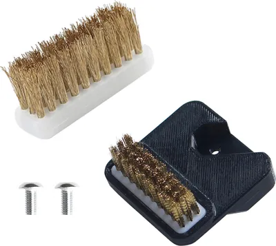 Produktbild von Duesenreinigungsbuersten-Set fuer 3D-Drucker, 2 Stueck, Messingbuersten, Kupferdrahtbuerste, kompatibel mit Prusa MK3/MK3S 3D-Druckmaschinenteilen