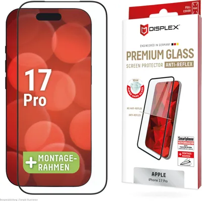 Produktbild von DISPLEX Premium Glas (Full Cover) für Apple iPhone 17 Pro