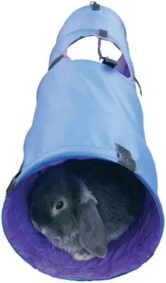 Immagine prodotto di Tunnel blu per conigli, 20x90x20 cm
