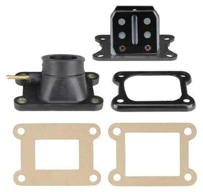 Obrázok produktu pre Membránový blok + sacie potrubie + tesnenia (60 x 40 mm) (plast) Aprilia RX SX / Derbi Senda (motor D50B0, EBE050, EBS050)