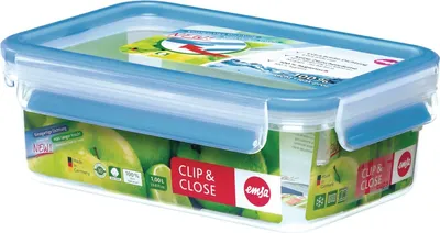Obrázok produktu pre EMSA 508540, Box, Obdĺžnikový, 1 L, Priehľadná, Nemecko, 136 mm