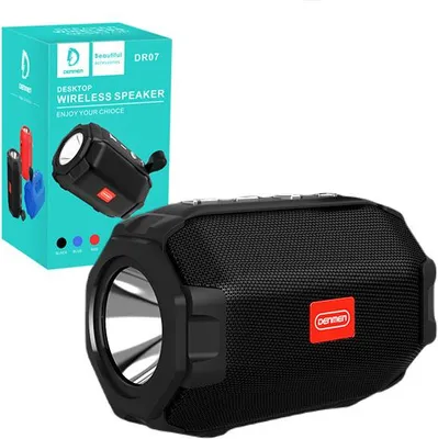 Image de Enceinte Bluetooth Denmen 3W Noir Tf Bt 5.0 Appels Dr07