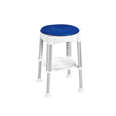 Produktbild von Ridder Bad-Hocker Ole, höhenverstellbar, mit drehbarer Sitzfläche  weiß A0050401