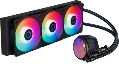 Produktbild von Cooler Master MasterLiquid 360 ATMOS White, Wasserkühlset, 12 cm, 690 U/min, 2500 U/min, 120 m³/h, Weiß