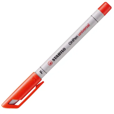 Image de Stylo pour films - STABILO OHPen universal - hydrosoluble fin - pack de 10 - rouge