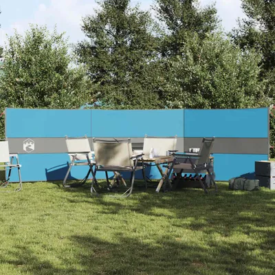 Zdjęcie produktu dla vidaXL Parawan kempingowy niebieski 490x123 cm Wodoodporny