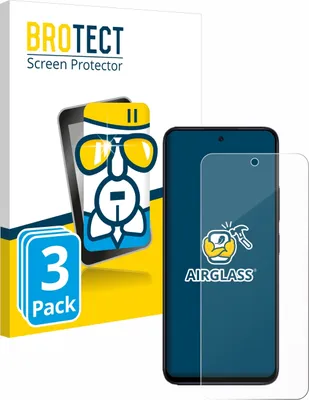 A product image showing packaging and a screen protector on a phone.