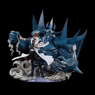 Produktbild von Yu-Gi-Oh! Statue Seto Kaiba & Obelisk the Tormentor 50 cm