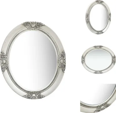 Image de vidaXL Miroir mural de style baroque 50x60 cm argenté - Miroir