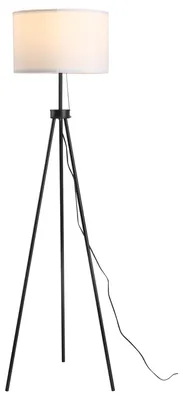 Produktbild von HOMCOM Stehlampe Stehleuchte Standleuchte E27 37x37x152cm (Schwarz+Weiß)