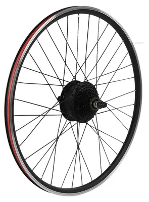 Zdjęcie produktu dla Zestaw do przeróbki roweru na rower elektryczny, silnik bezszczotkowy, wysoki moment obrotowy, tylny