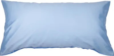 Produktbild von Traumschloss Mako-Satin Kissenbezug 40 x 60 cm hellblau 100% Mako-Baumwolle, mit Reißverschluss