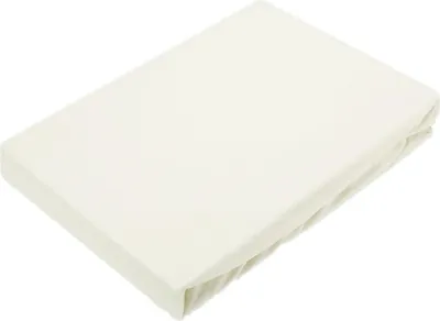 Produktbild von Wasserbett Jersey Spannbettlaken Spannbetttuch Bettlaken Marke 180x200 - 200x220cm Naturweiß