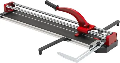 Produktbild von Fliesenschneider 800mm Fliesenschneidmaschine mit Präzisionslaser,Manueller Fliesenschneider,Manuelle Fliesenschneider-Werkzeuge,15mm Schnittstärke,Winkelanschlag von 0° bis 90° (Rot)
