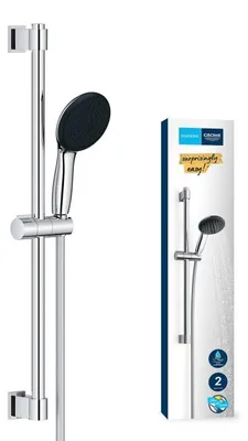 Image de Ensemble de douche sans mitigeur Grohe Quickfix Vitalio Start 110 II chrome 2794810E