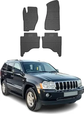 Productafbeelding van 2004-2010 Jeep Grand Cherokee rubberen vloermatten, zwart, 4-delig