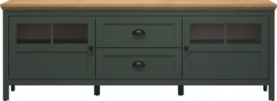 Produktbild von trendteam Stanton TV-Lowboard Tannengrün/Evoke Eiche, B/H/T ca. 184/64/45 cm