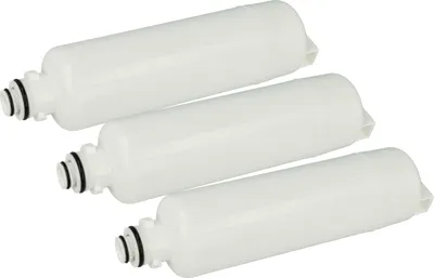 Produktbild von vhbw 3x Wasserfilter Filterkartusche Filter kompatibel mit Bosch KAG93AI30M/01, KAG93AI304/01, KAG93AI30R/01, KAG93AI30N/01, KAG93AIEP/01 Kühlschrank