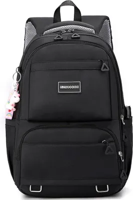 Produktbild von Famanu Schulrucksack für Mädchen - Schwarz