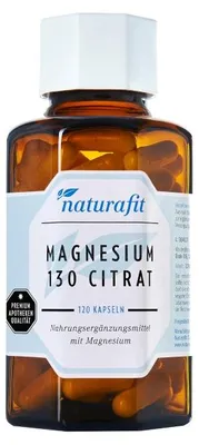 Obrázek produktu pro naturafit Magnesium 130 citrát kapsle, 120 kapslí