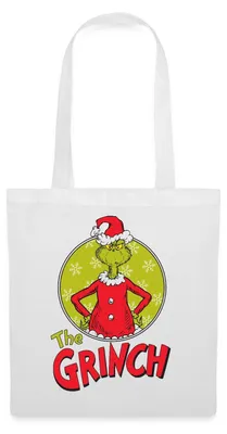 Produktbild von Spreadshirt Der Grinch Logo The Grinch Stoffbeutel, One size, Weiß