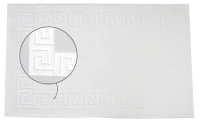 Produktbild von Badematte - Badteppich - Weiß - 50x70cm - Badvorleger - 650 Gsm - Waschbar
