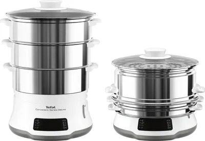 Produktbild von Tefal Convenient Series Deluxe Dampfgarer Weiß VC502D10