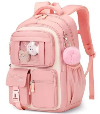 Produktbild von Schulrucksack Mädchen Rosa atmungsaktiv leicht 1.-5. Klasse Nylon
