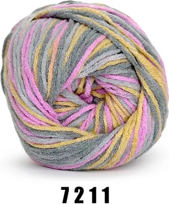 Produktbild von YarnArt Jeans Crazy (50g/160M) 7211 fliedergelb