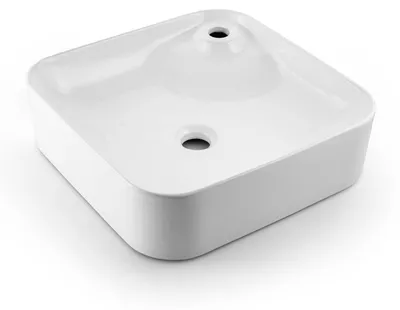 Produktbild von Paulas Bad Keramik Aufsatzwaschbecken Waschschale Sanitärkeramik weiß Madeline