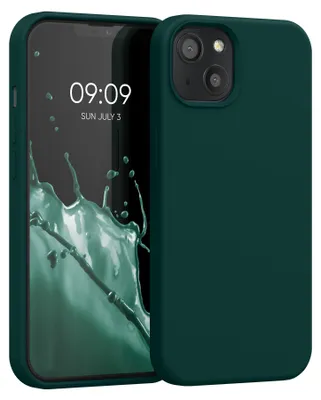 Produktbild von kwmobile Handyhülle für iPhone 13 Hülle, für iPhone 13 Case - Hülle Silikon - kabelloses Laden - Türkisgrün
