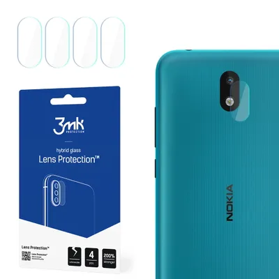 Produktbild von 3mk Hybridglas Lens Protection für Nokia 1.3 Kamera Objektiv Kameralinse 0,16mm 6H (4 Stück)