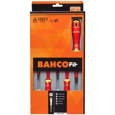 Immagine prodotto di Bahco B220.005 - Set di 5 cacciaviti Bahcofit Aislo Pl/Ph