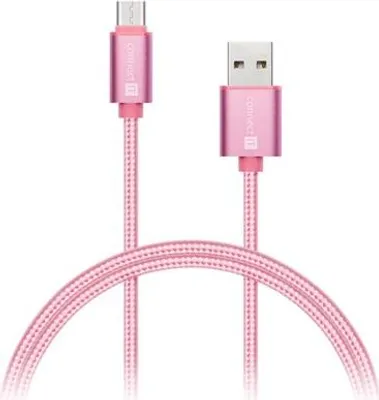 Zdjęcie produktu dla Connect IT CI-667, 1 m, USB C, USB A, USB 3.2 Gen 1 (3.1 Gen 1), Różowy